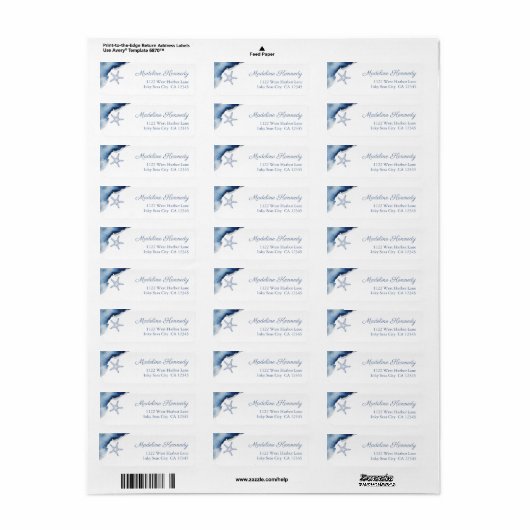 Nautische Rücksendeadresse (Vorne)