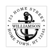 Nautische Rücksendeadresse Gummistempel (Prägung)