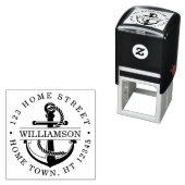 Nautische Rücksendeadresse Permastempel (Beispiel)