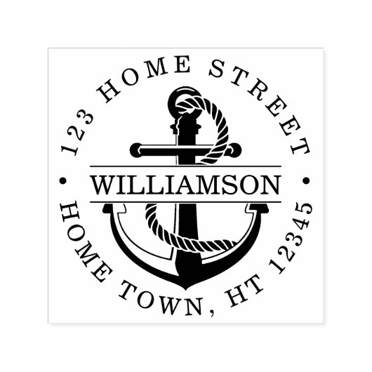 Nautische Rücksendeadresse Permastempel (Design)