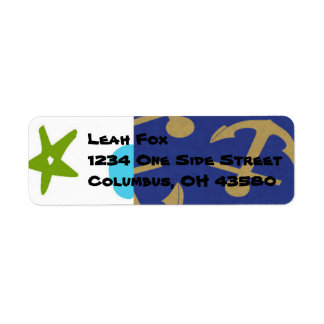 Nautische Rücksendeadressen-Aufkleber