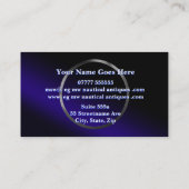 Nautische Salvage Antiques, Silberring-Logo Visitenkarte (Rückseite)