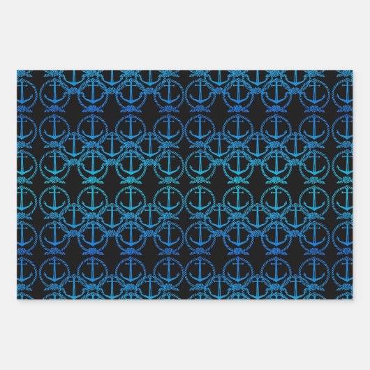 Nautische Sammlung von Schiffen und Ankern Geschenkpapier Set (Vorderseite 2)