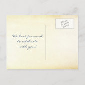 nautische Save the Date POSTCARDS Ankündigungspostkarte (Rückseite)