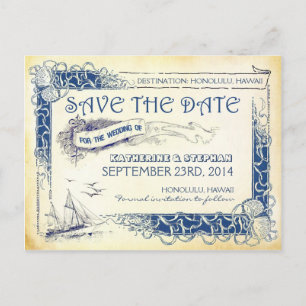 nautische Save-the-Date POSTKARTEN