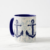 NAUTISCHE SCHIFFE TASSE (Vorderseite Links)