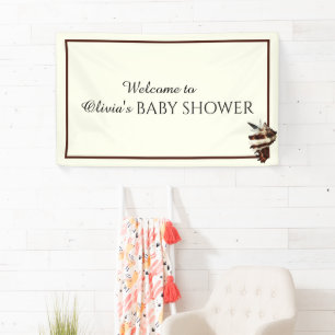 Nautische Schmetterlinge unter der Muschel Banner