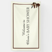 Nautische Schmetterlinge unter der Muschel Banner (Vertikal)