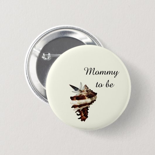 Nautische Schmetterlinge unter der Muschel Button (Vorne & Hinten)