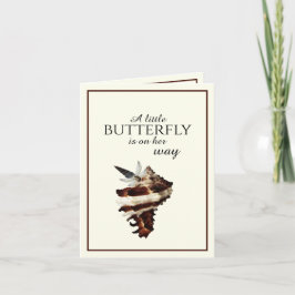 Nautische Schmetterlinge unter der Muschel Einladung