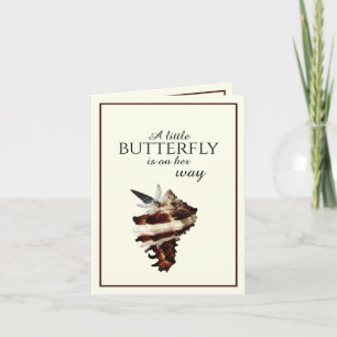 Nautische Schmetterlinge unter der Muschel Einladung