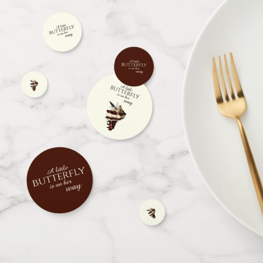 Nautische Schmetterlinge unter der Muschel Konfetti (Gruppe)