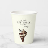 Nautische Schmetterlinge unter der Muschel Pappbecher (Vorderseite)