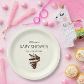 Nautische Schmetterlinge unter der Muschel Pappteller (Party)