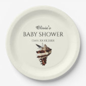 Nautische Schmetterlinge unter der Muschel Pappteller (Vorderseite)