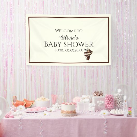 Nautische Schmetterlingskulisse unter der Muschel Banner (Party)