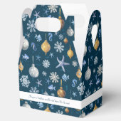 Nautische Schneeflocken und Küstenelemente Geschenkschachtel (Geöffnet)