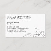 Nautische See auf Schiffen Telefonnummerkarte (Rückseite)