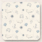 Nautische See Getränkeuntersetzer (Vorderseite)