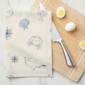 Nautische See Handtuch (Viertel Falte)