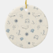 Nautische See Keramik Ornament (Hinten)