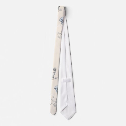 Nautische See Krawatte (Rückseite)