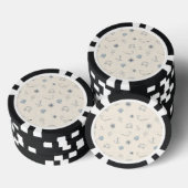 Nautische See Pokerchips (Stapel)