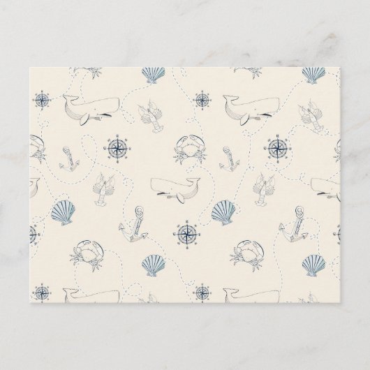 Nautische See Postkarte (Vorderseite)