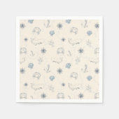 Nautische See Serviette (Vorderseite)