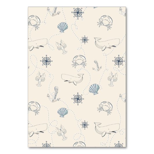 Nautische See Tischnummer (Rückseite)