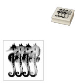 Nautische Seepferde Seepferd Gummistempel (Stempel)