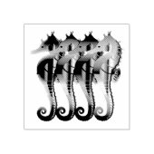 Nautische Seepferde Seepferd Gummistempel (Prägung)