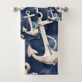 Nautische Seestelle der Wasserfarbe Badhandtuch Set (Insitu)