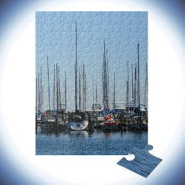 Nautische Segelboote in Marina Fotografic Puzzle