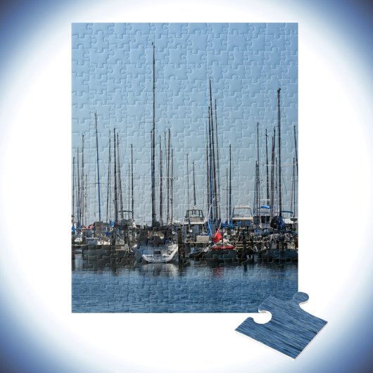 Nautische Segelboote in Marina Fotografic Puzzle