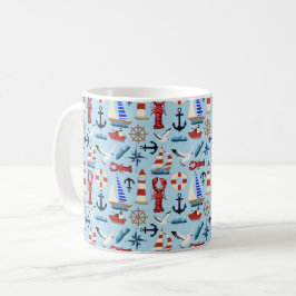 Nautische Segelboote Kaffeetasse