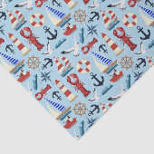 Nautische Segelboote Seidenpapier (Ausschnitt)