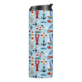 Nautische Segelboote Thermosbecher (Nach links gedreht)