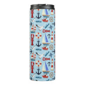 Nautische Segelboote Thermosbecher (Rückseite)