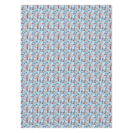 Nautische Segelboote Tischdecke (Vorderseite)