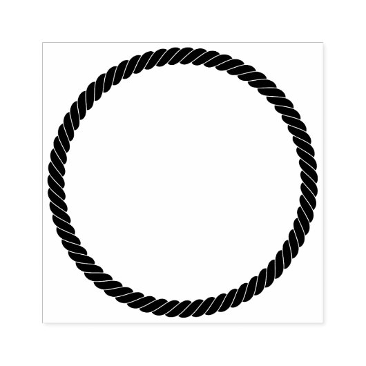 Nautische Seilbahn-Drehung Einfache Cartoon-Rahmen Gummistempel (Prägung)