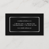 Nautische Silber-Ankerkarte Visitenkarte (Rückseite)