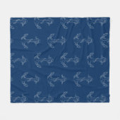 Nautische Spirituosen, Navy Blue Fleecedecke (Vorderseite (Horizontal))