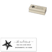 Nautische Starfish Rücksendeadresse Gummistempel (Stempel)
