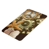 Nautische Steampunk Gears Magnet (Linke Seite)