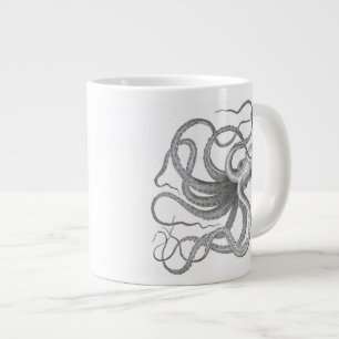 Nautische Steampunk-Oktopus-Vintage-Kraken-Tasse Jumbo-Tasse