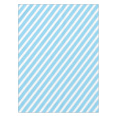 Nautische Streifen | Baby Blue & White Striping Tischdecke (Vorderseite)