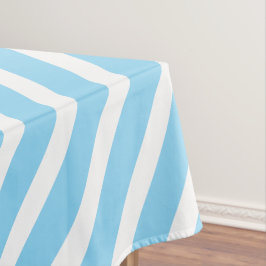 Nautische Streifen | Baby Blue & White Striping Tischdecke