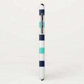 Nautische Streifen-Kompassmonogramm Case-Mate iPhone Hülle (Hinten/Links)