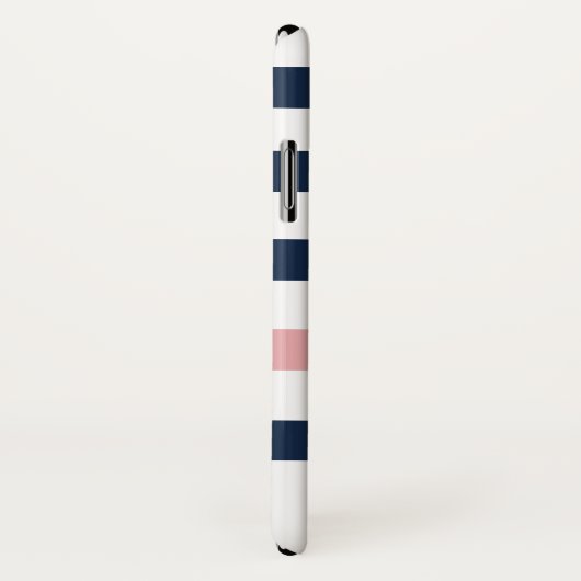 Nautische Streifen-Kompassmonogramm Case-Mate iPhone Hülle (Hinten/Rechts)